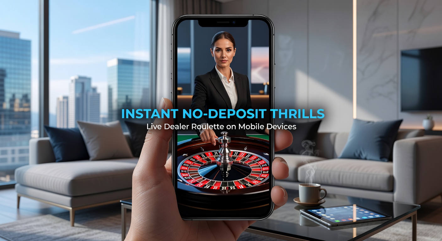 Close-up of a live roulette dealer interacting with mobile players via split-screen video feed during a no-deposit bonus round