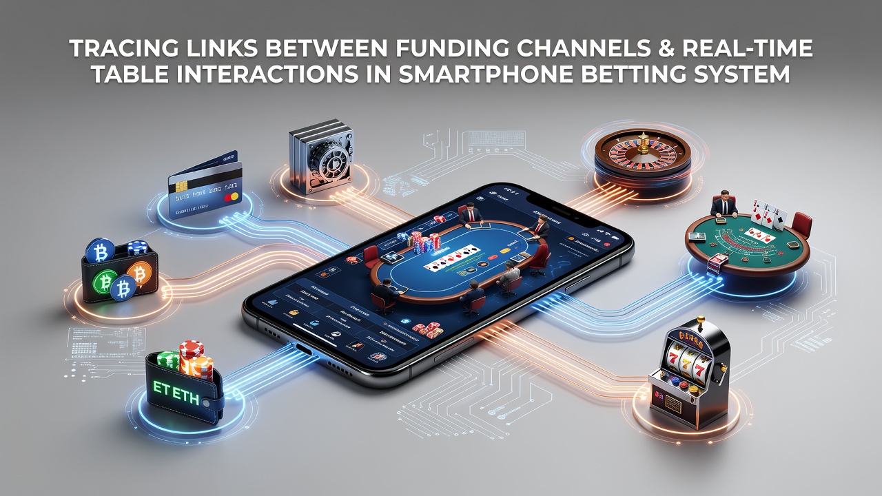 Data visualization chart illustrating connections between funding sources and live betting response times on mobile devices